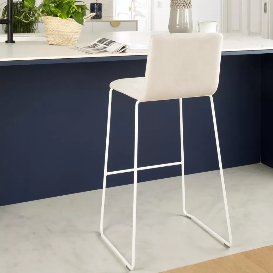 Tabouret de bar élégant en blanc - Collection Cheap Blues - Idéal pour salle à manger ou cuisine moderne