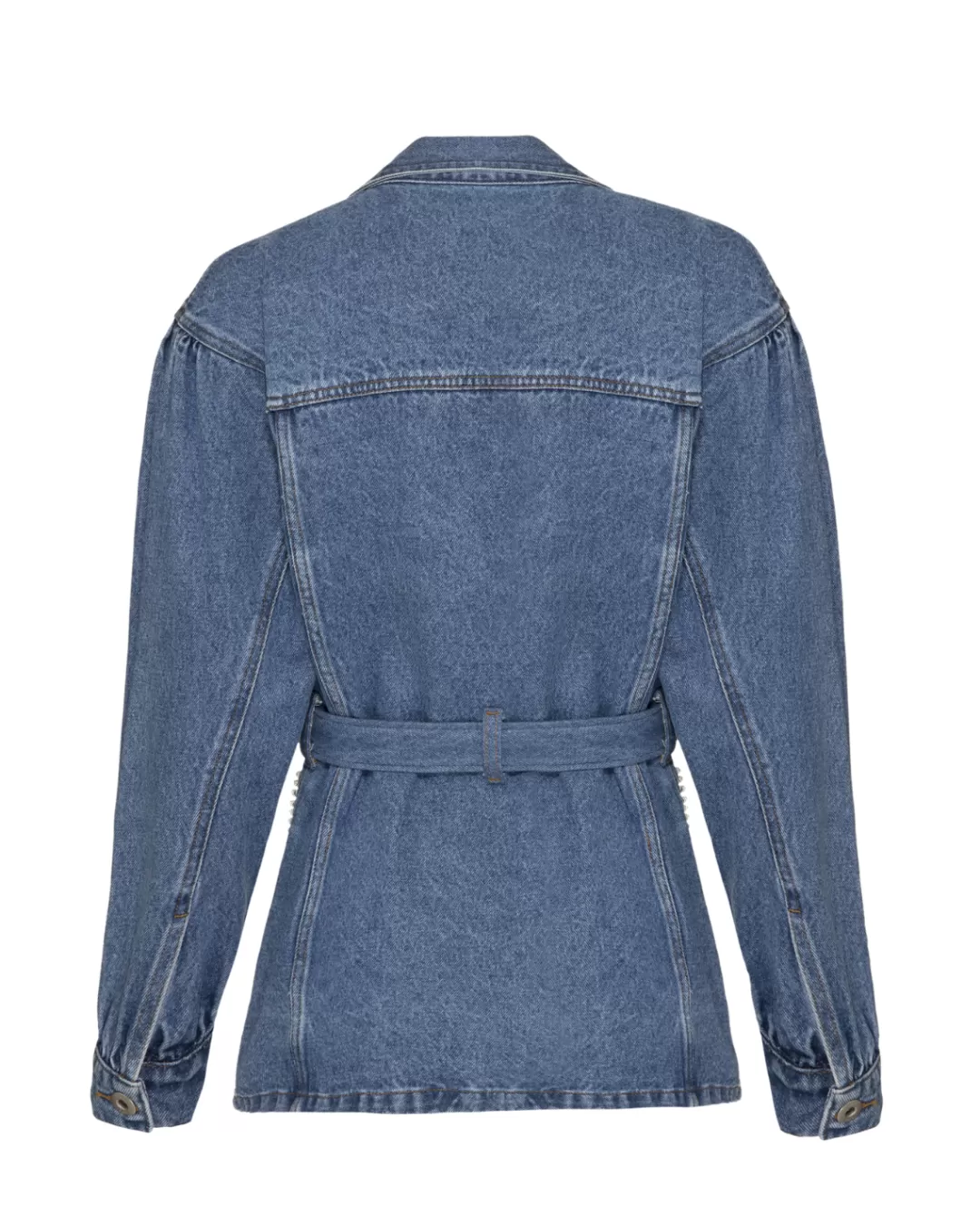 Veste Denim PatBO Brodée Artisanalement – Soldes Éclair Exclusifs