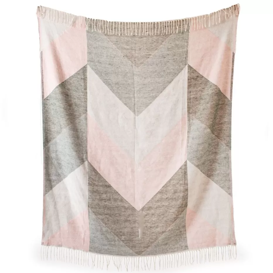 Plaid d'intérieur Marque Jalas - Taille 130x170 cm en tissu doux acrylique, idéal pour canapé ou lit - Modèle dégriffé en promotion