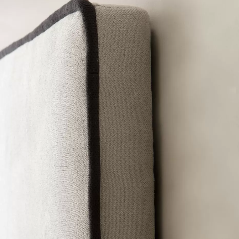 Hot Madary     Tête de lit tapissée beige pour lit de 140  Chambre | Meubles De Chambre À Coucher
