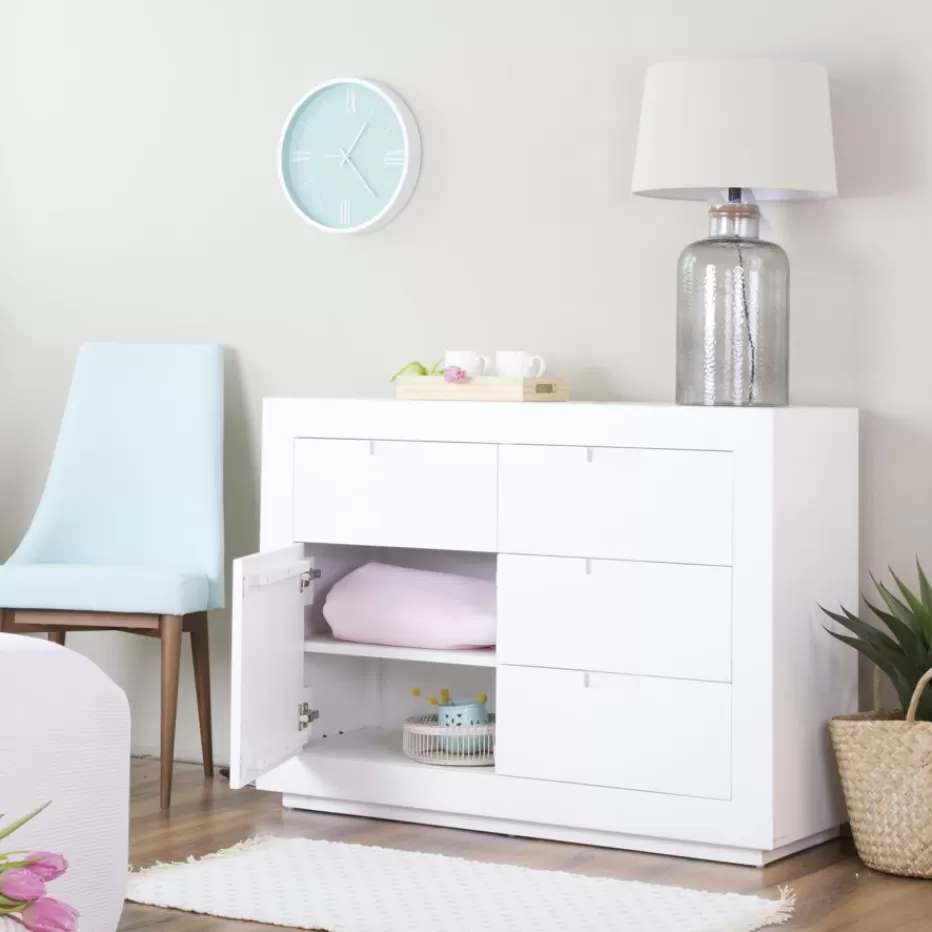 Online Sisal     Commode en bois laqué blanc  Chambre | Meubles Tiroir